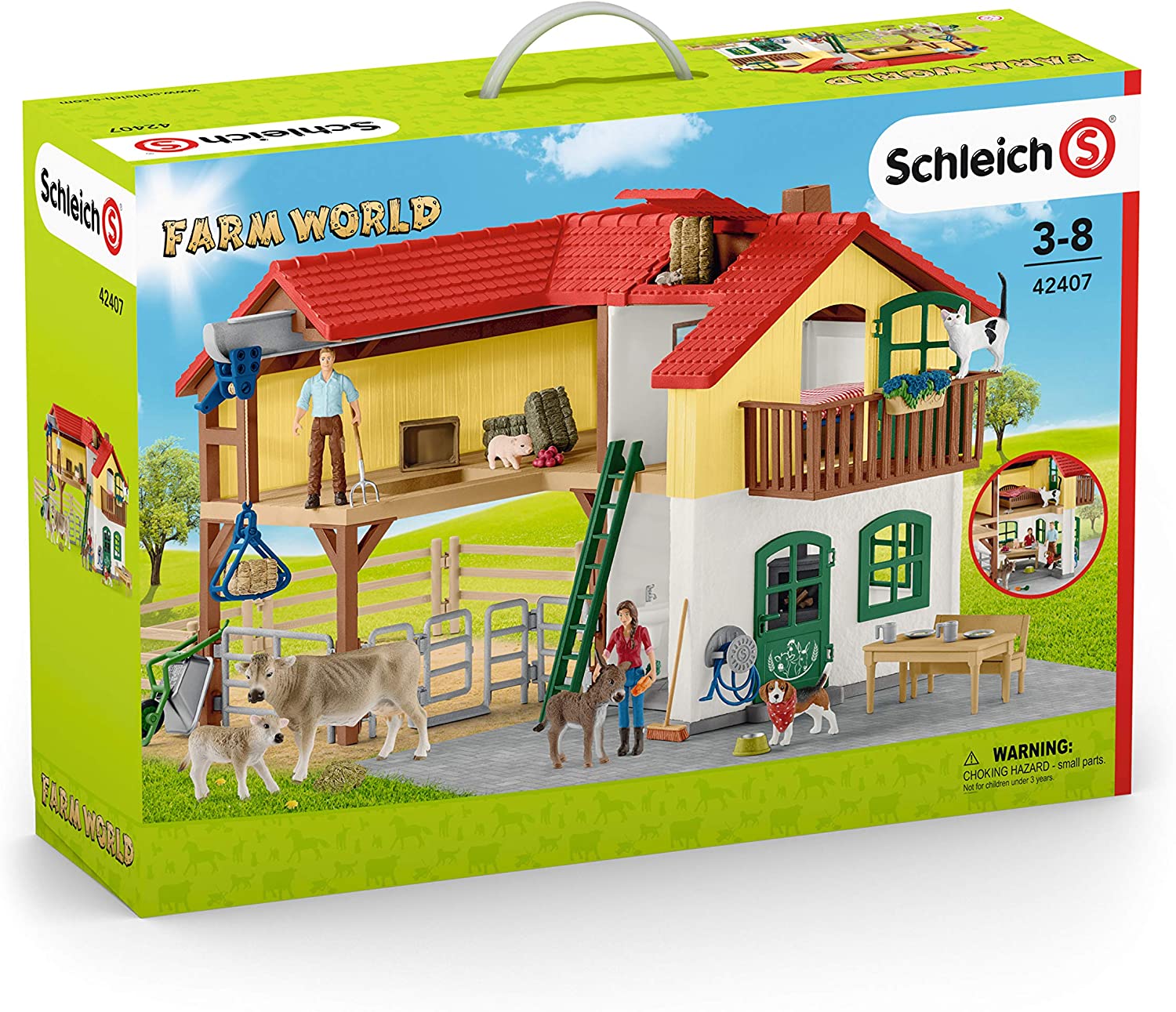 Игровой набор Schleich Ферма с хлевом и животными  
